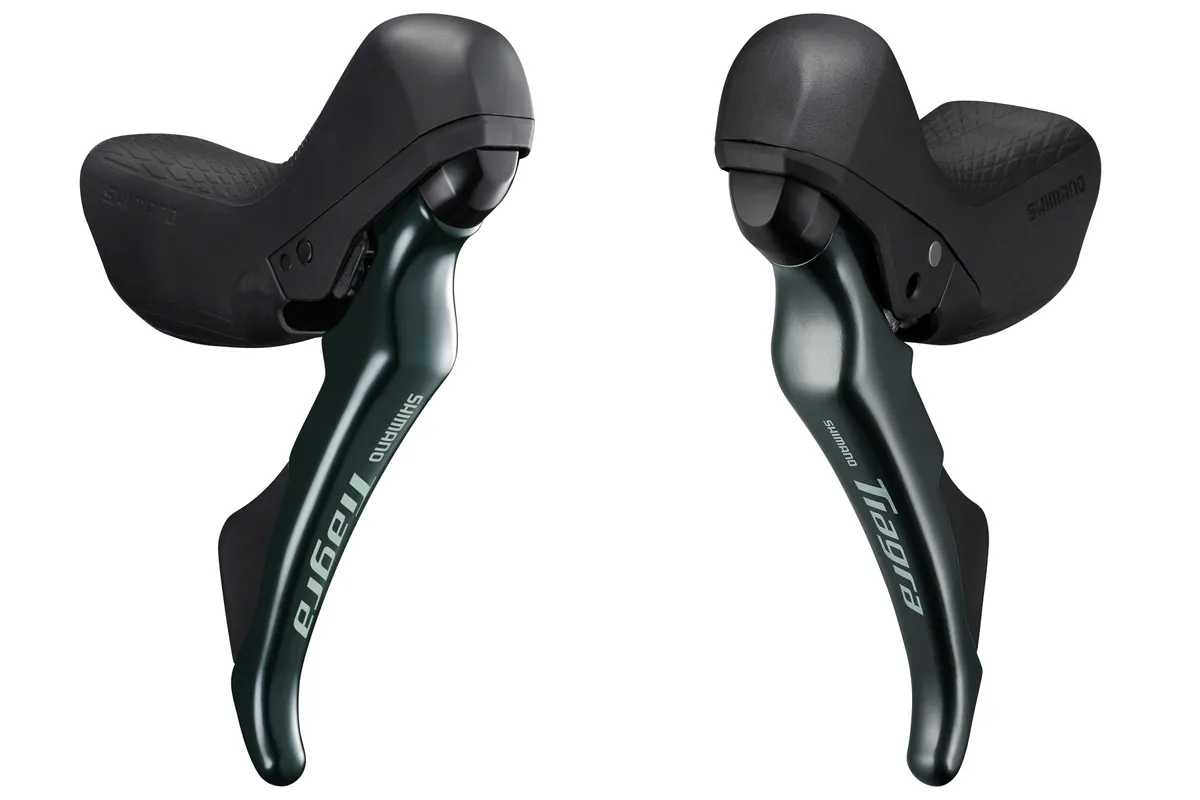 Left and right Shimano road levers