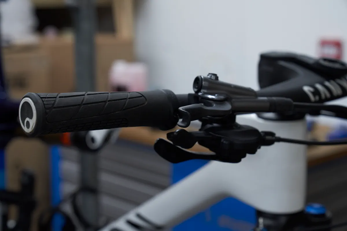 Shimano XTR shifter on Canyon Lux