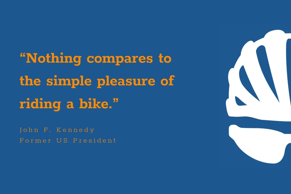 John F Kennedy inspirational cycling quote
