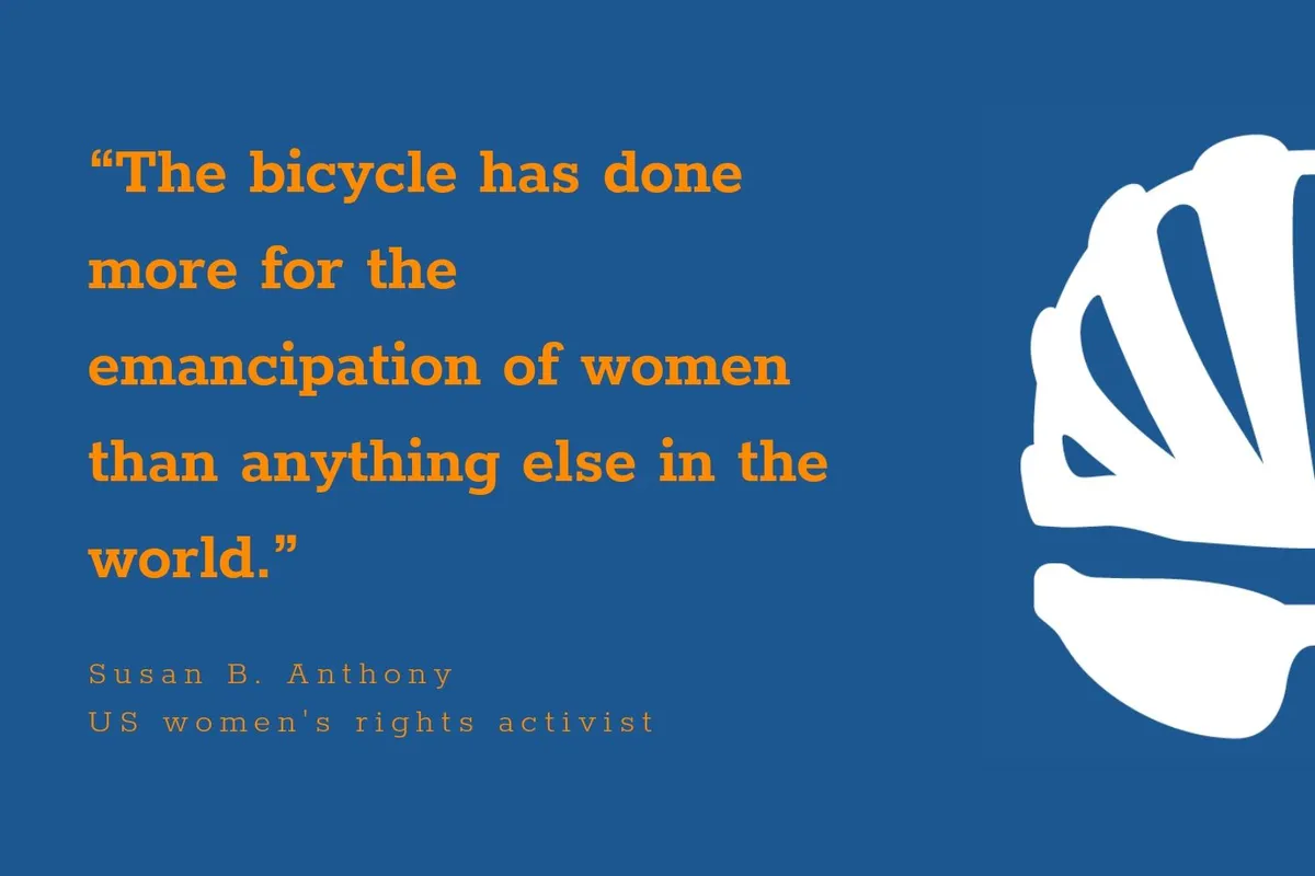 Susan B Anthony inspirational cycling quote