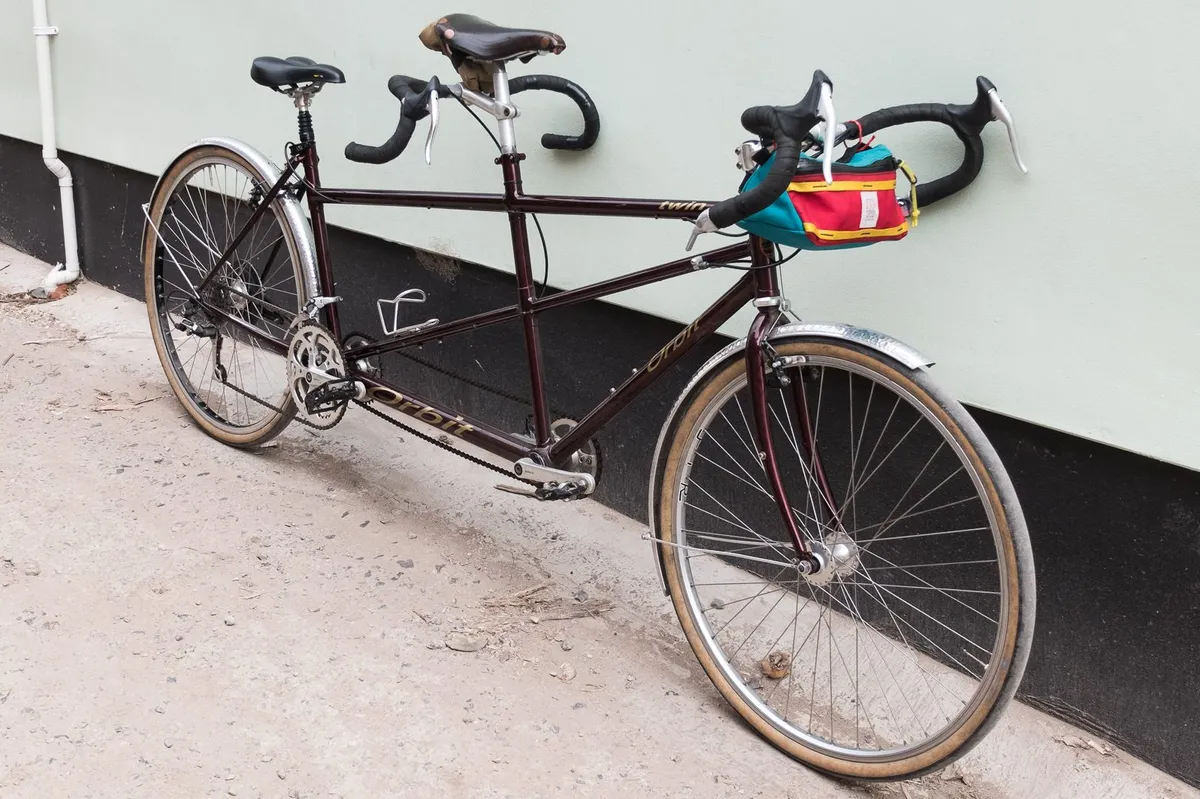 We picked up this Orbit Twin tandem for a song