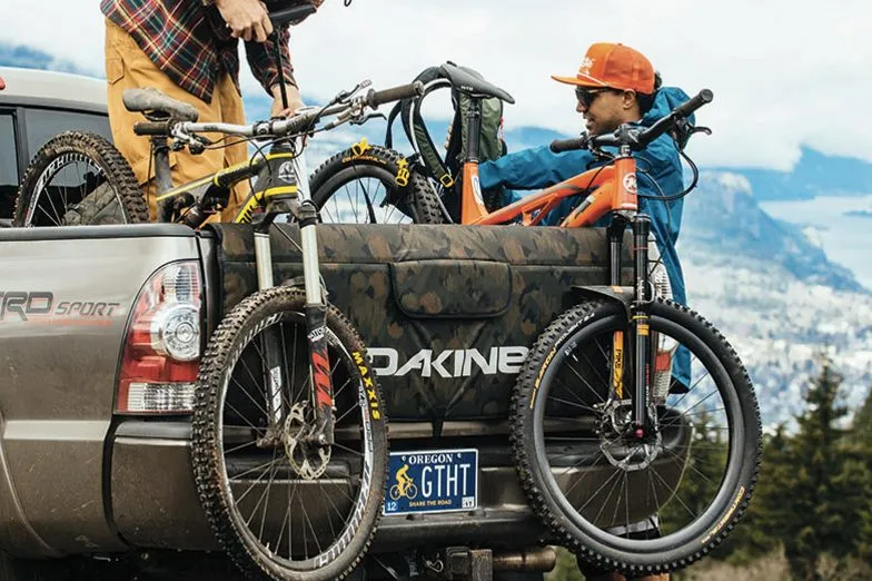 Tailgate pads are simple and very popular with mountain biking truck owners