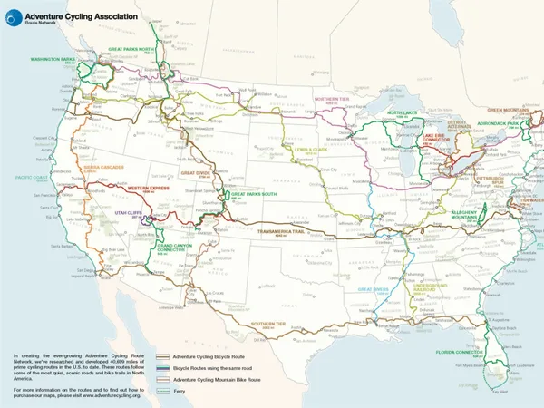 Adventure Cycling's US map network tops 41,000 miles | BikeRadar
