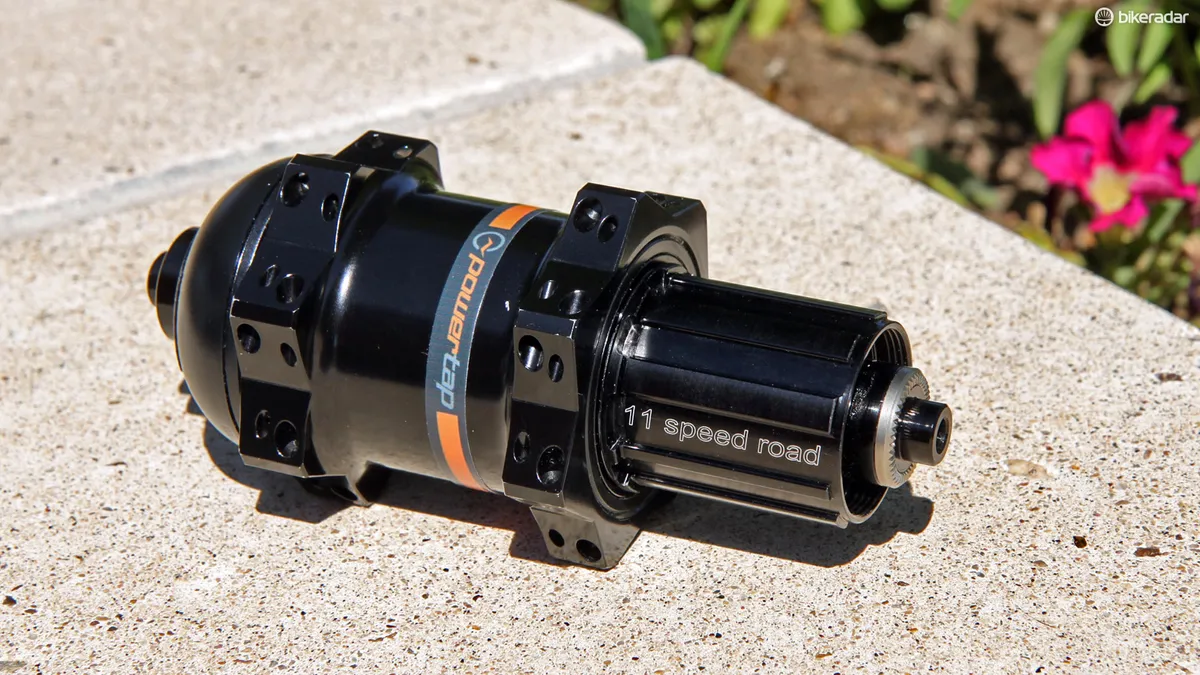 Powertap's latest GS power meter rear hub is just 80g heavier than the DT Swiss 240s rear hub on which it's based, which retaining impressive levels of fit and finish