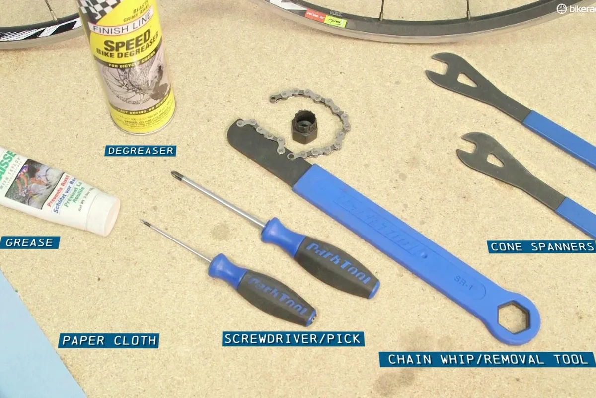 Tools required for loose ball hub servicing
