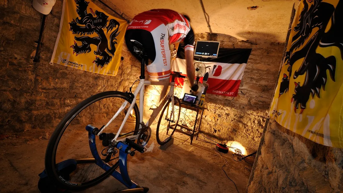 Training tools and interactive games such as The Sufferfest and Zwift have made indoor training much more bearable