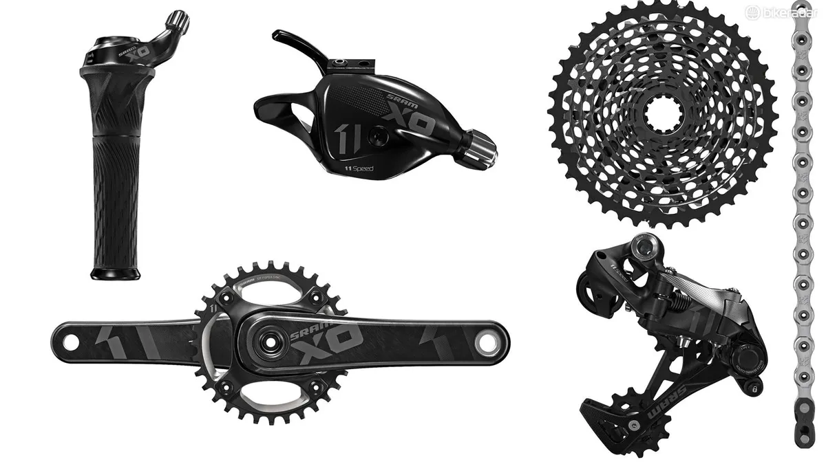 SRAM X01 was perhaps the most sought-after groupset of 2014. X01, along with X1 and XX1, offers a unique 11-speed setup where the cassette and rear derailleur are greatly different to offer a huge 10-42t range, without the option of a front derailleur