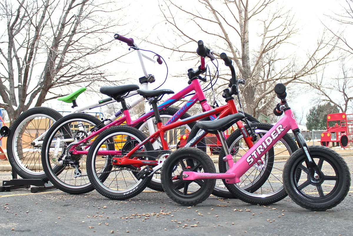 Kids' bikes range widely in wheel size. Getting the right one matters