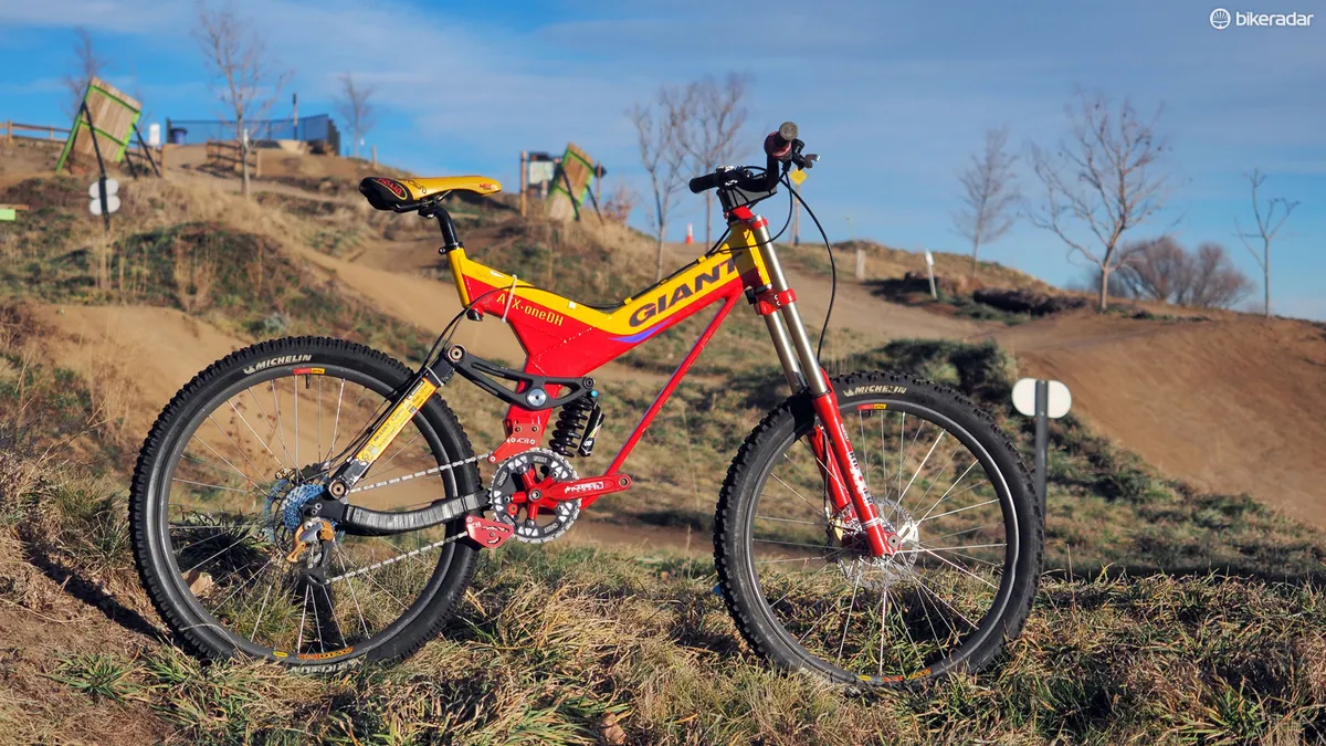 Myles Rockwell won the 2000 UCI downhill world championship in Sierra Nevada, Spain aboard this Giant ATX oneDH