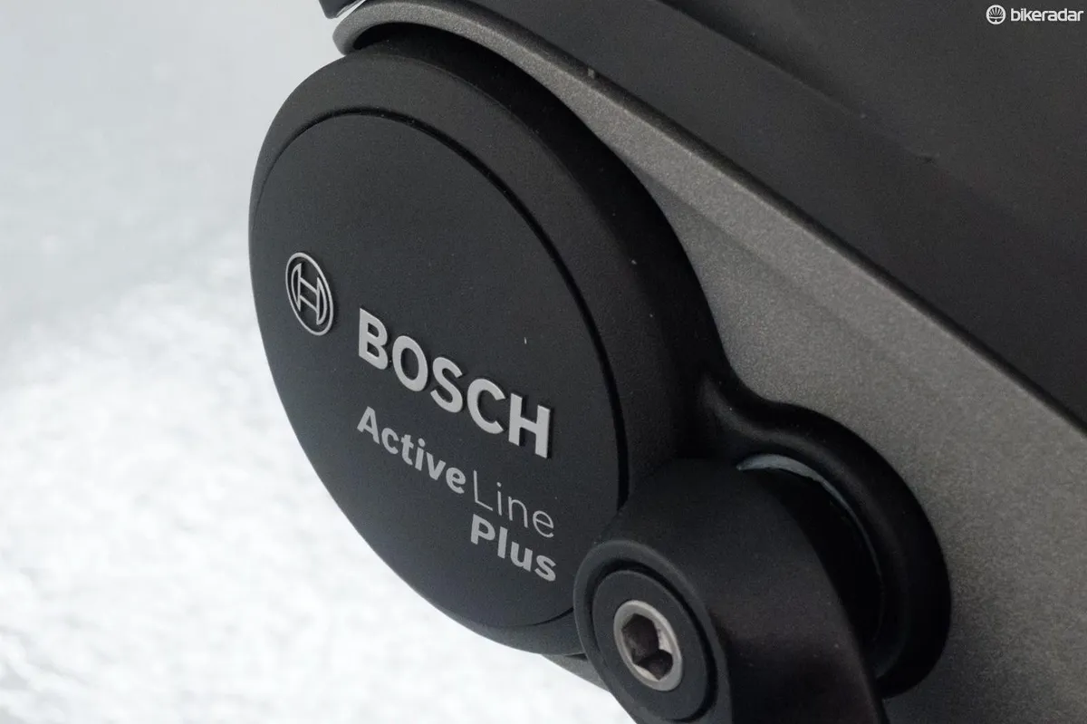The bike is built around the considerably more powerful Bosch Active Plus motor
