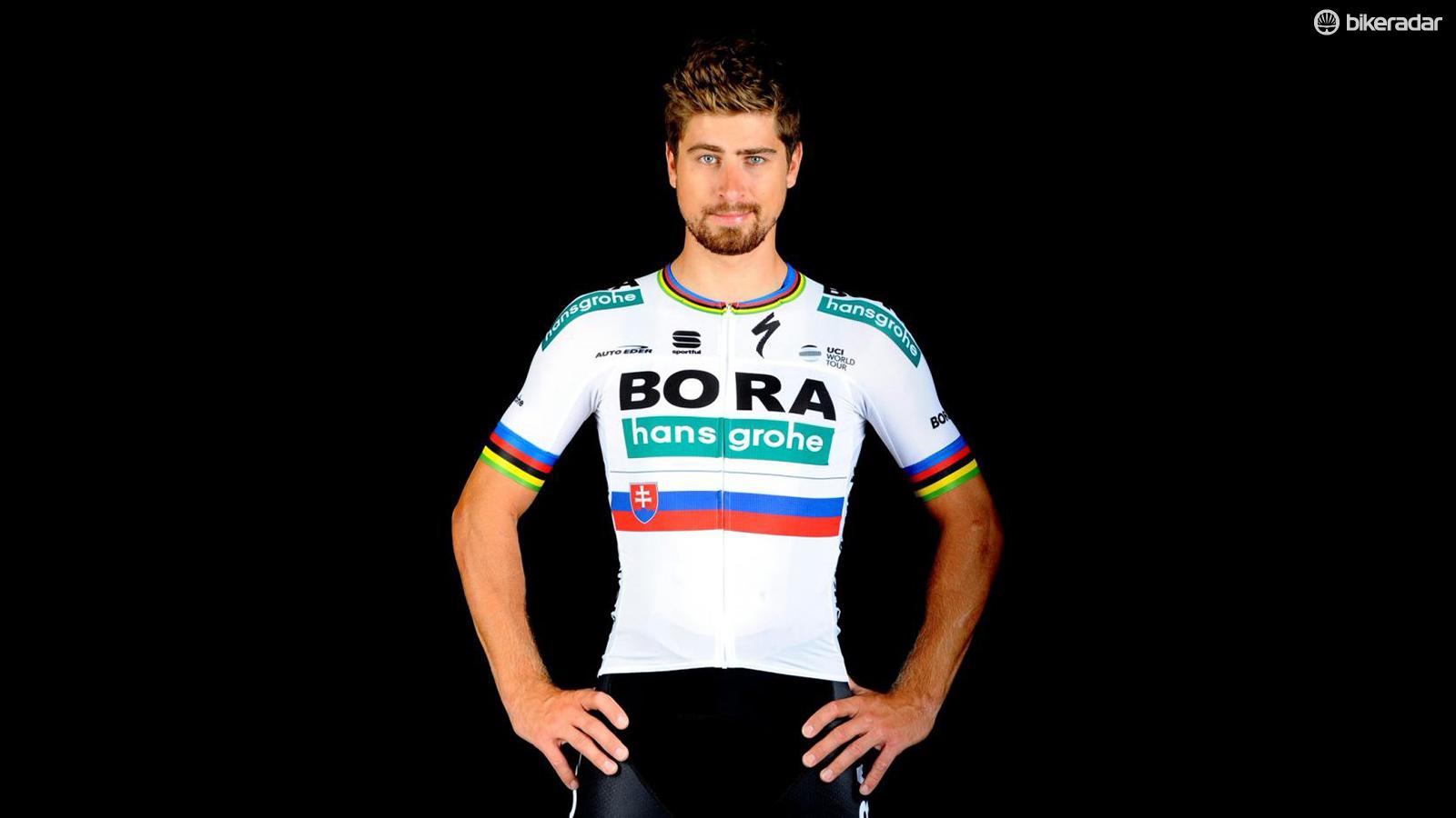 Peter Sagan reveals new jersey after three years in rainbow stripes ...