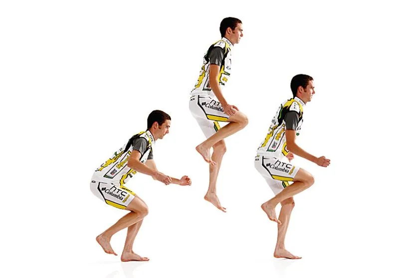 One-legged squat jumps