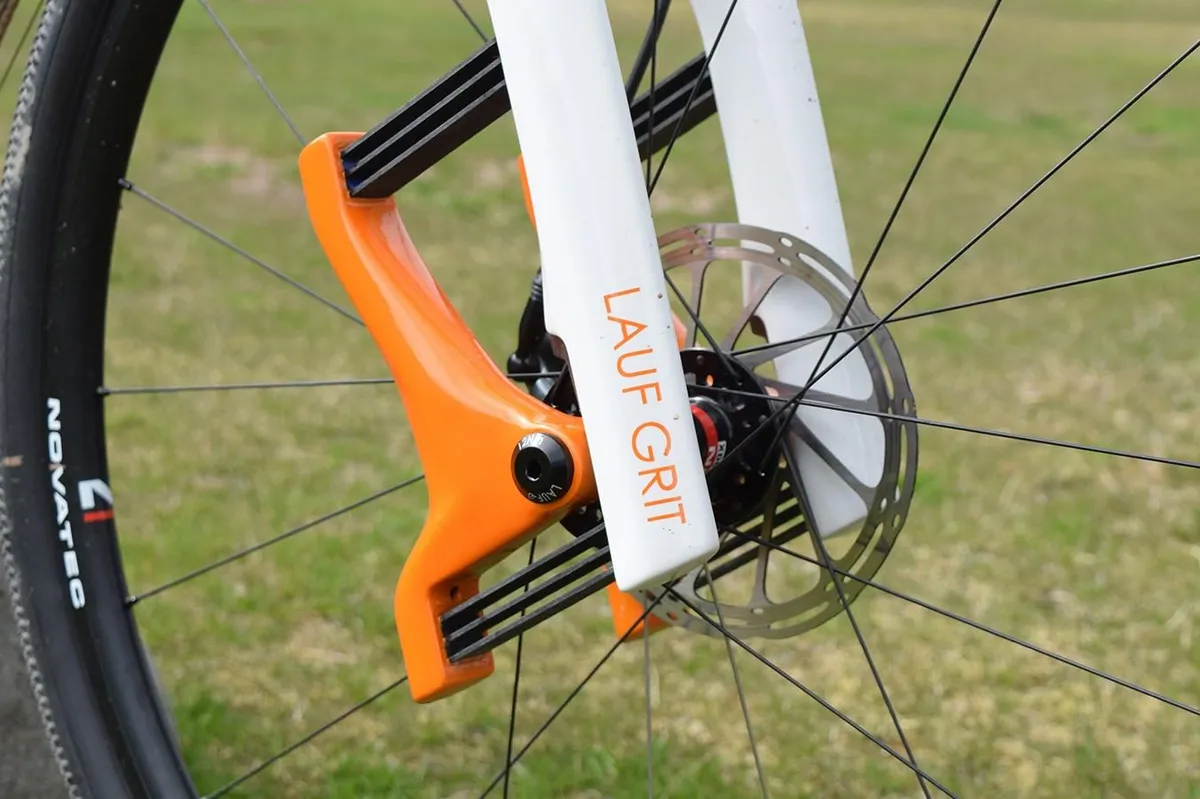 Lauf's suspension system is based on a series of glass-fibre leaf springs