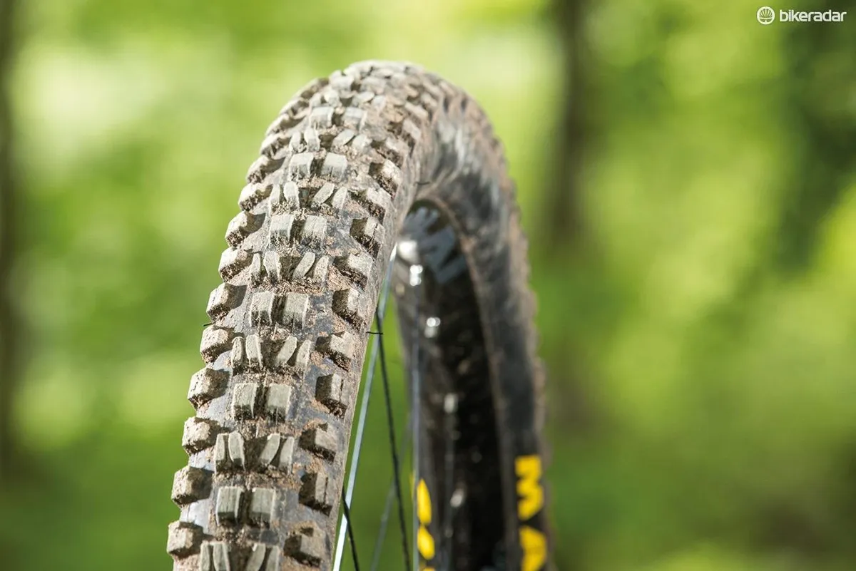 Maxxis's Minion DHF Wide Trail 3C TR EXO 2.5in tyre