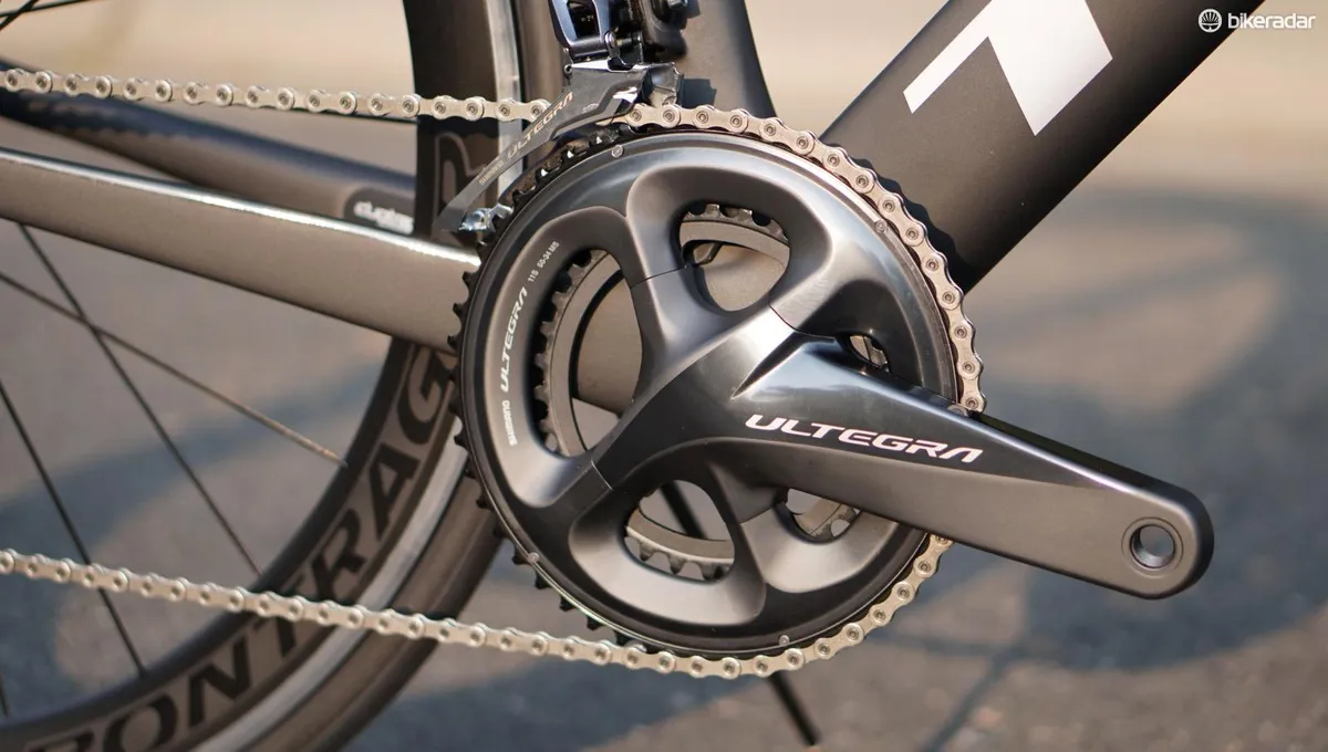 Racers interested in the Madone 9.0 might want to swap out the compact 50/34 crank