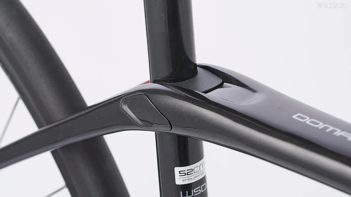 IsoSpeed is one of the most impressive features on the Domane: it decouples the seat tube from the top tube, allowing the seat tube to flex with the forces of the road