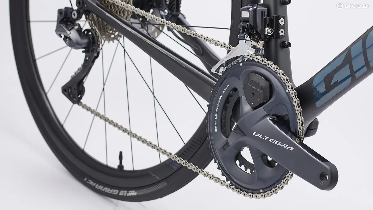 Shimano Ultegra chainset fitted with a Giant Power Pro power meter