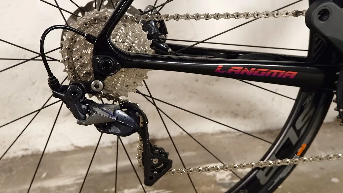 The Liv Langma chainrings and cassette