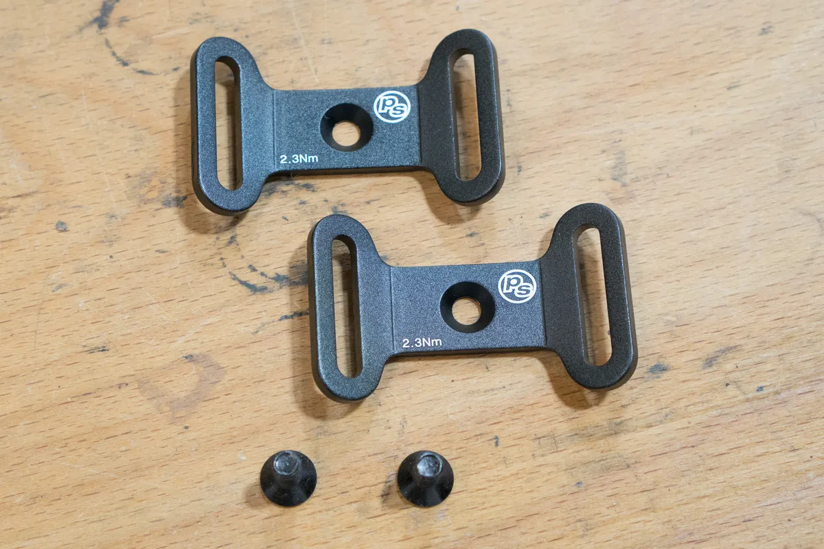 Two strap anchor brackets for bike luggage