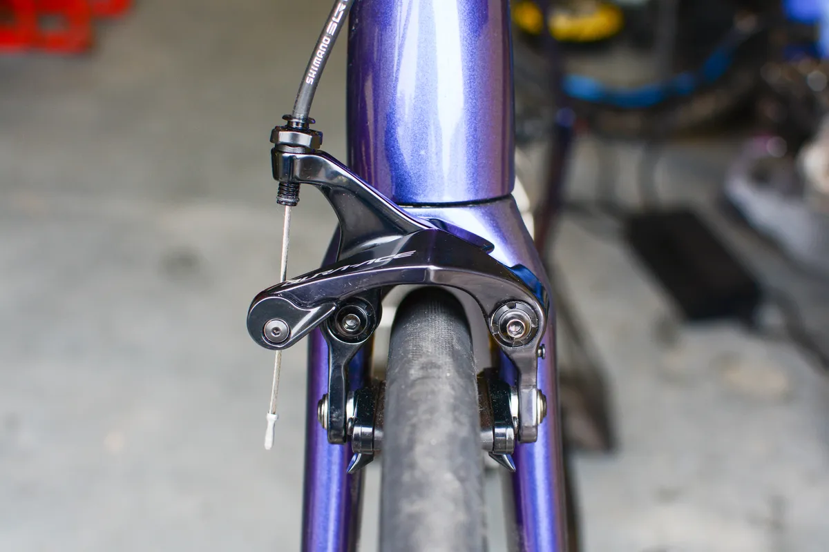 Direct mount rim brake on road bike