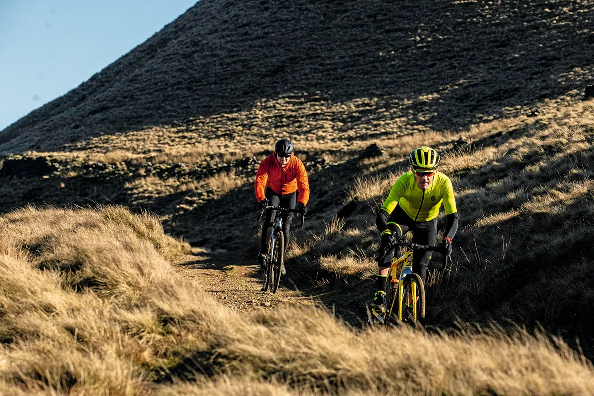 Mark Bailey and Nick Craig gravel riding in the Peak District