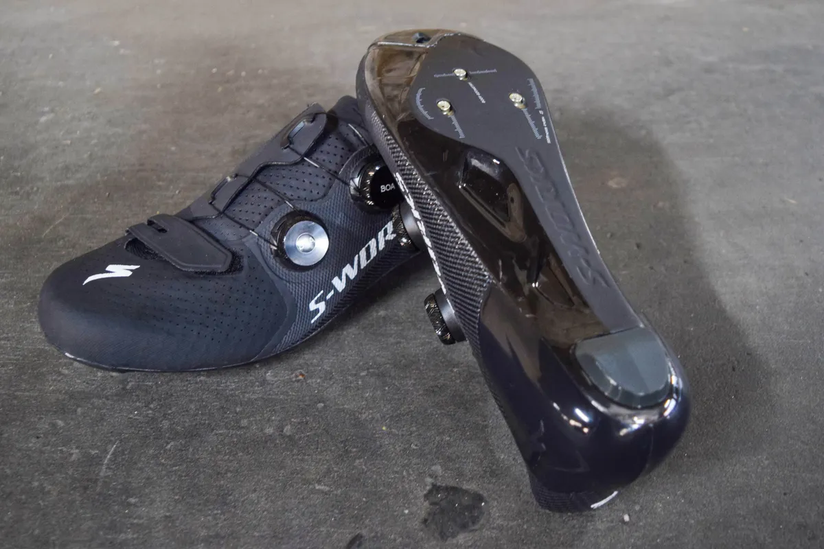 Specialized carbon-soled cycling shoe