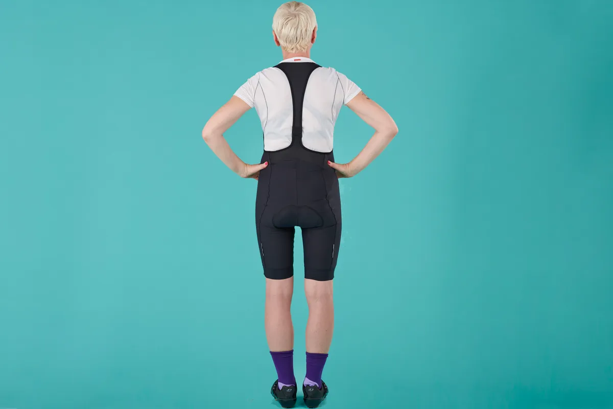 Back of Specialized SL Expert women's bib shorts