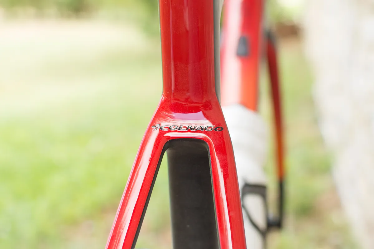 Logo close-up on bike frame