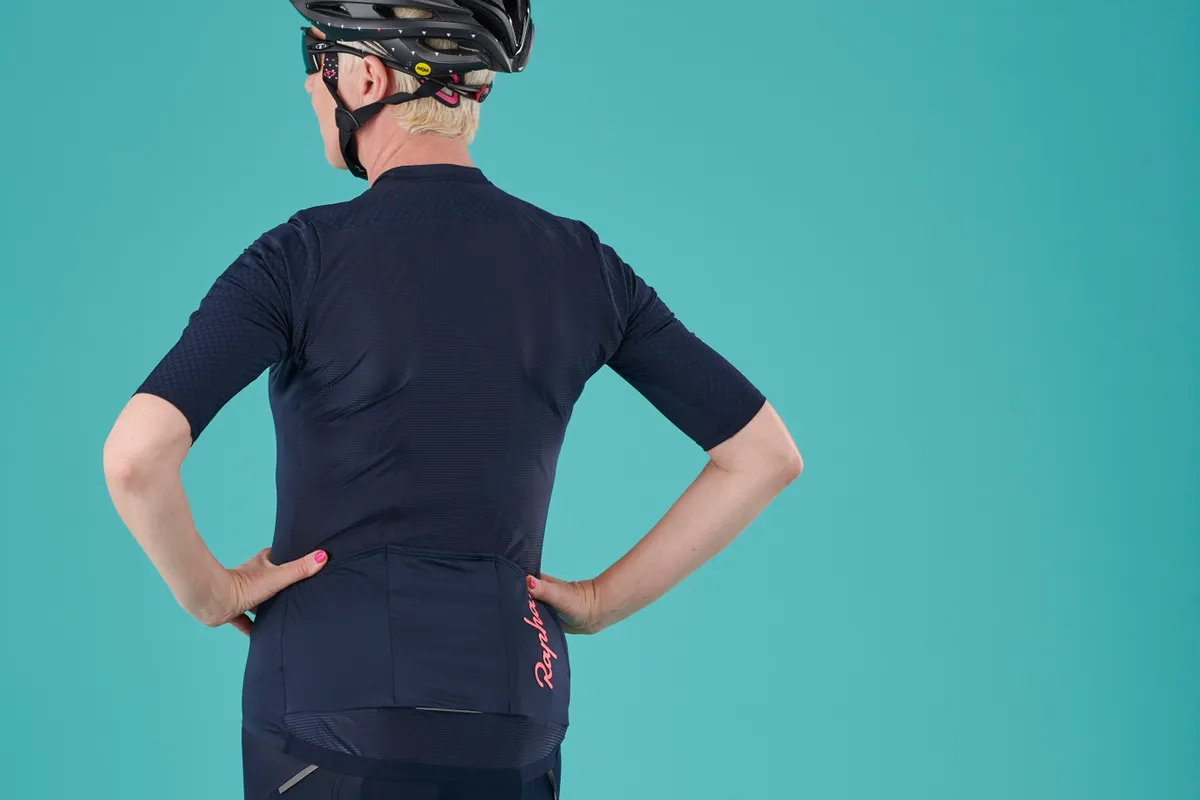 Back view of the Rapha Women's Souplesse Aero cycling jersey