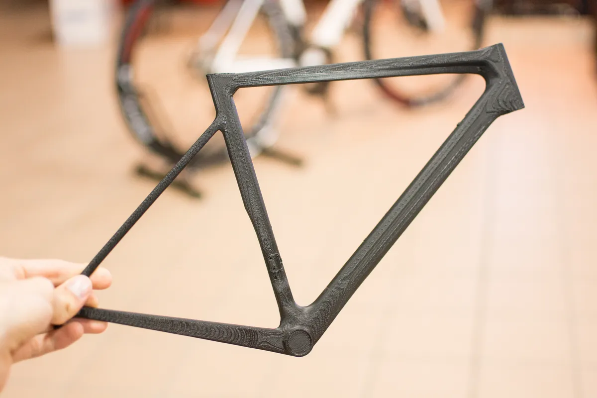 Colnago used these 3D-printed mini frames to settle on the overall shape of the V3RS