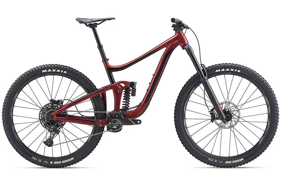 Reign SX 29 has a coil shock and Giant says it is happy in the bike park