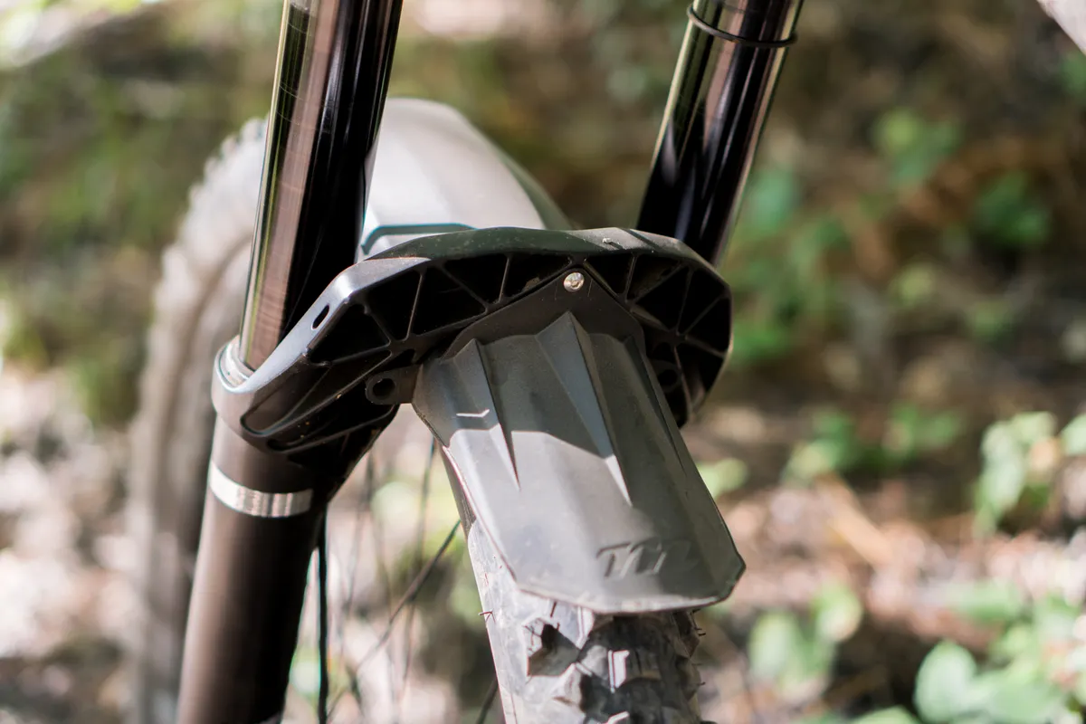 The integrated mudguard is a nice touch and is fairly flexible