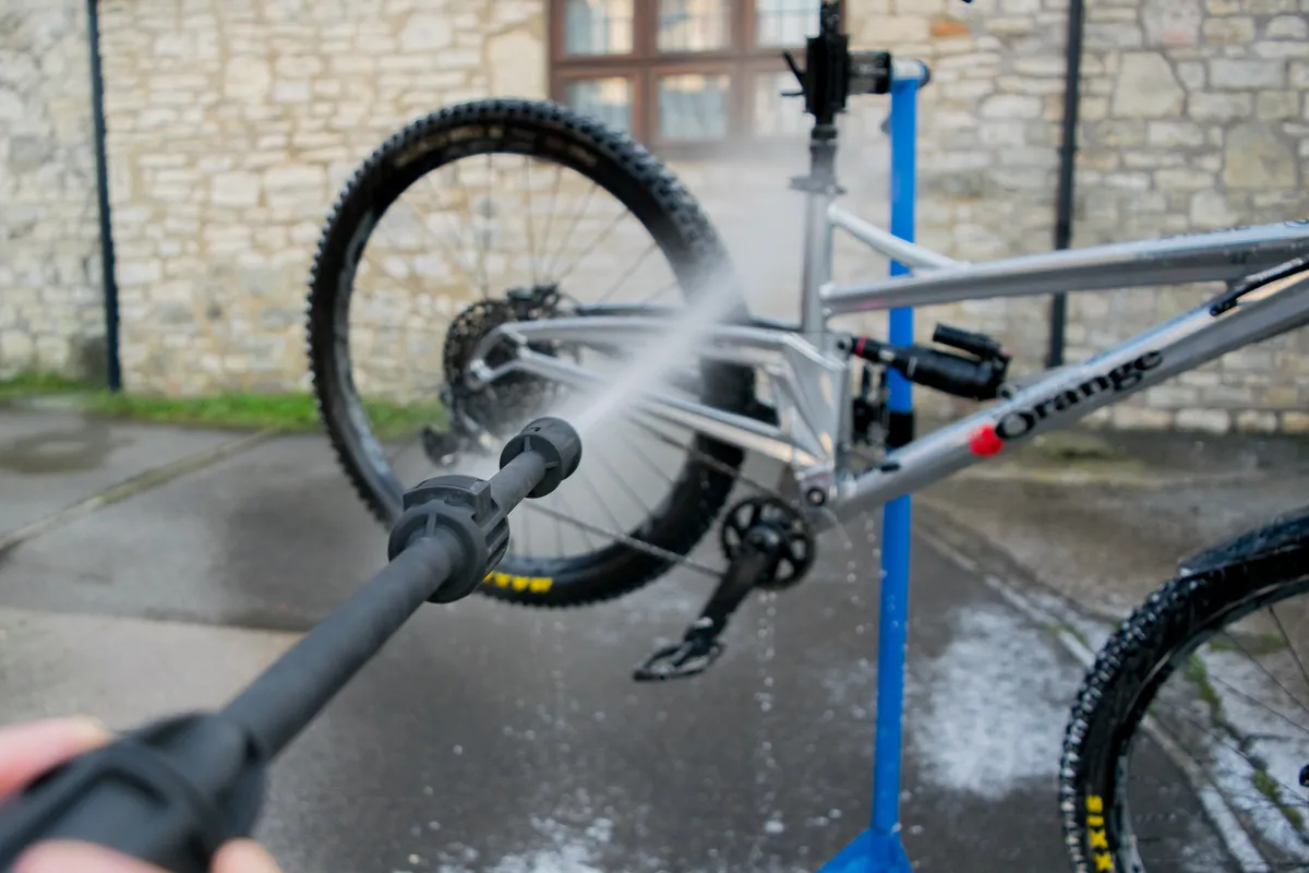 Muc-Off branded bicycle-specific electric pressure washer