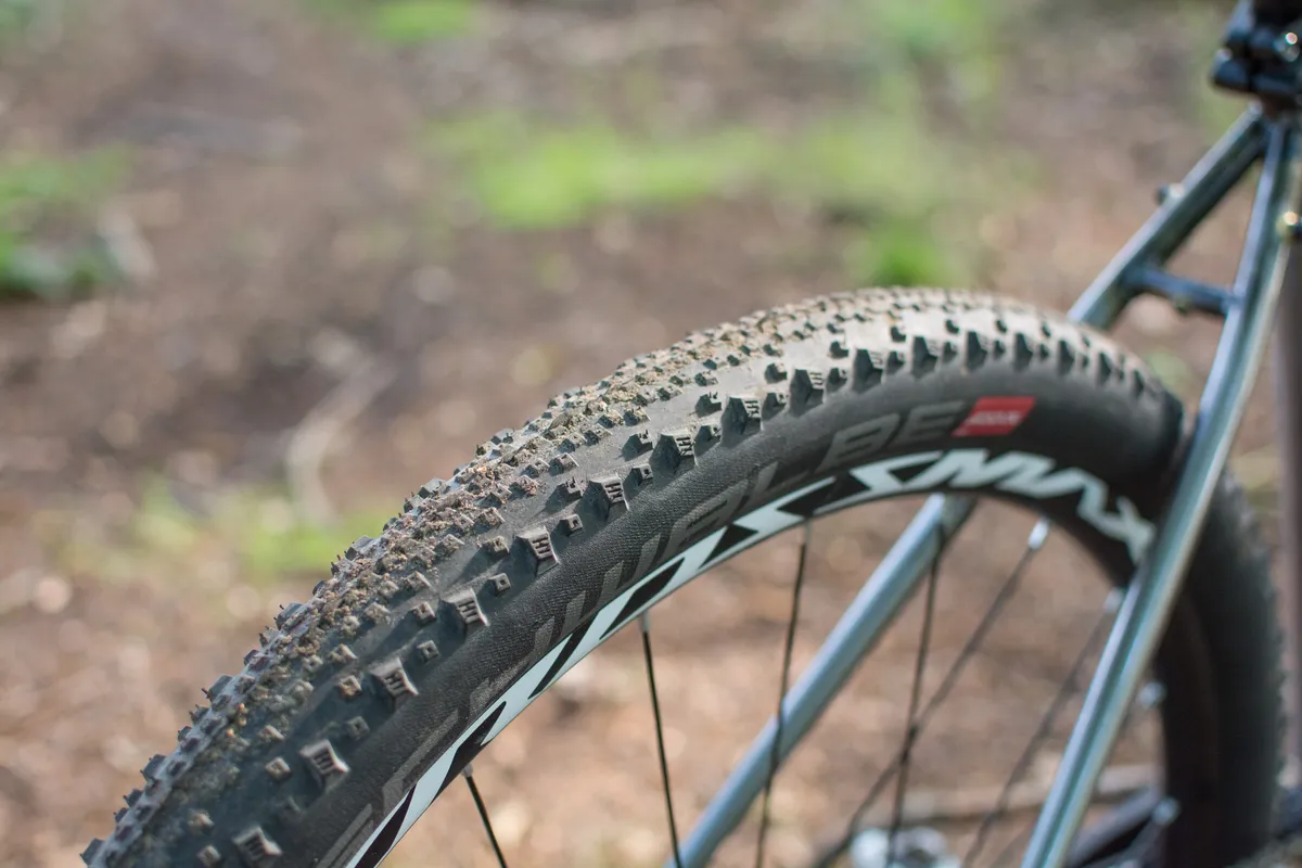 Schwalbe Thunder Burt tyres aren't meant for mud, but they roll fairly quickly on a variety of surfaces.