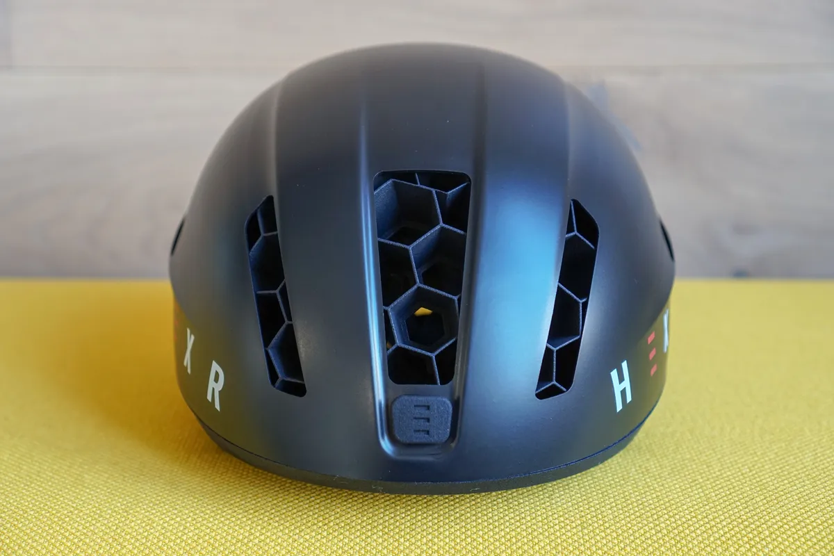 Hexr 3D printed helmet front