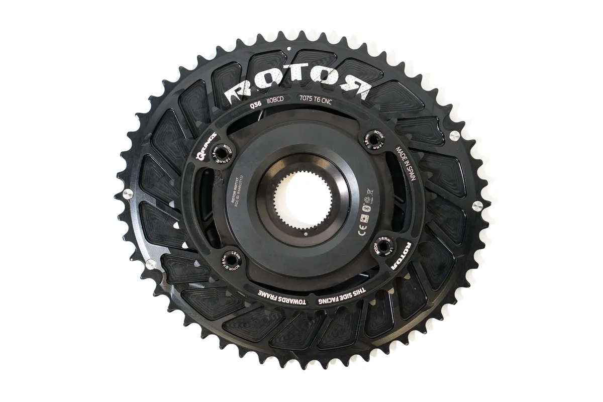 Rotor INspider power meter on chainrings