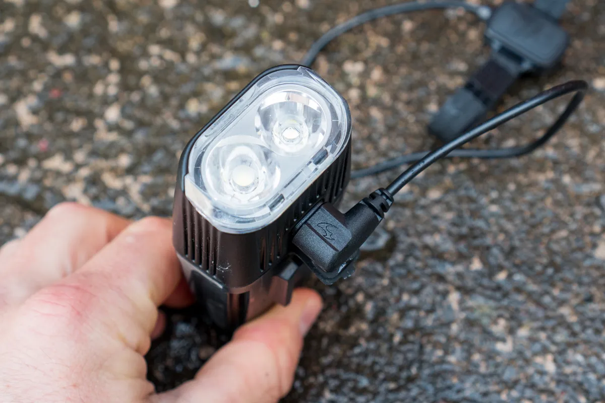 twin led front light for mountain bike