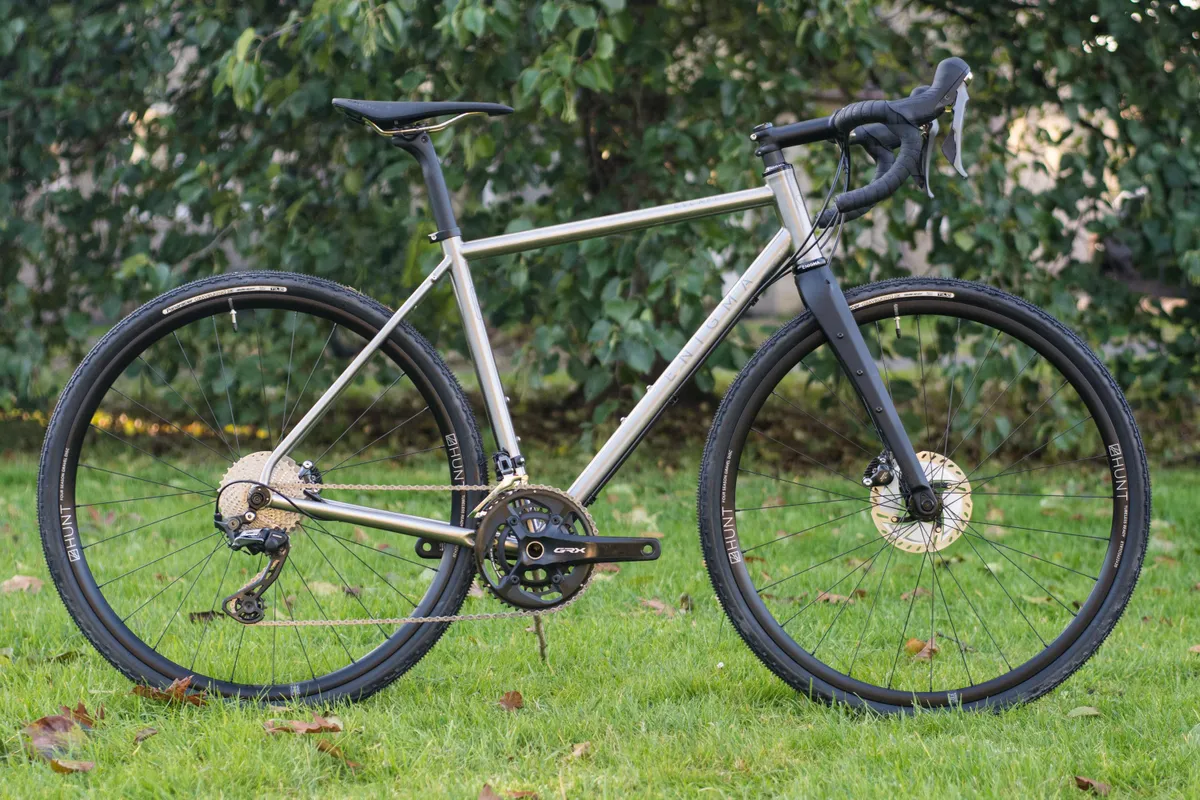 Titanium gravel bike with 2× GRX components