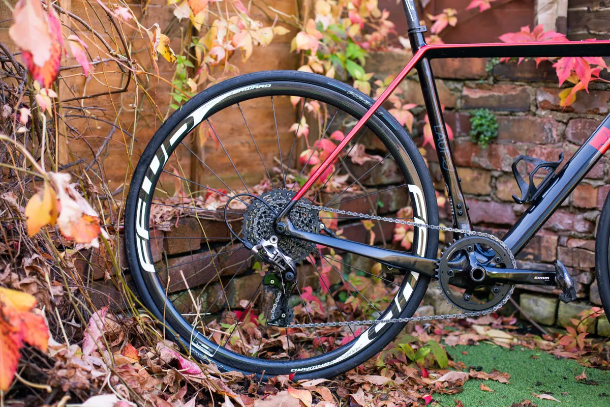Carbon Fast Forward disc wheels dropped a significant amount of weight.