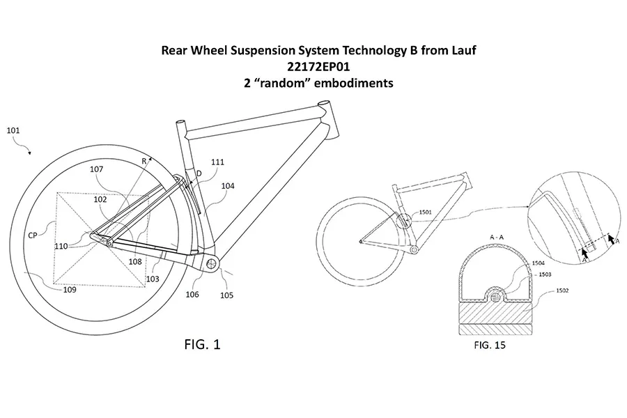 A diagram from patent application 22172EP01