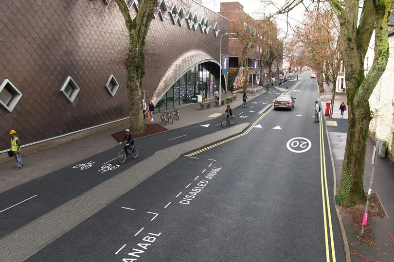 Senghennydd road proposed cycle path