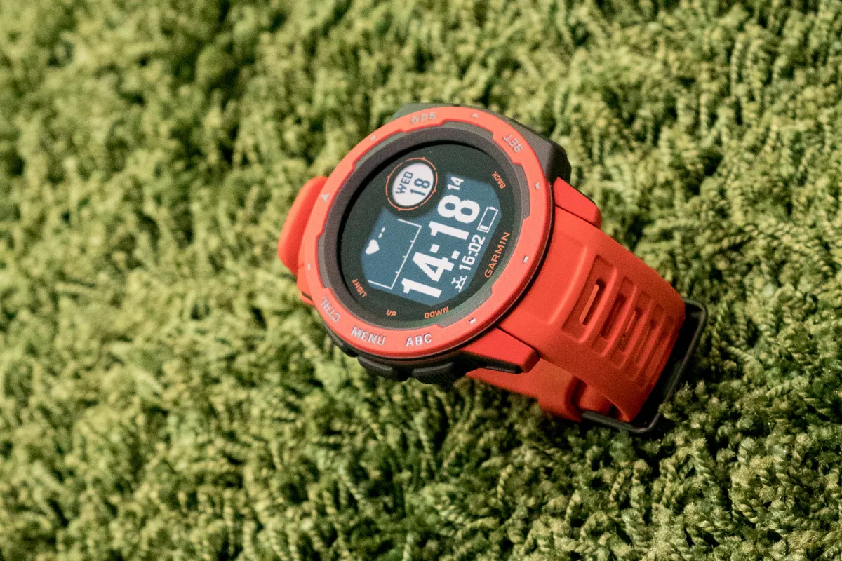 Garmin Instinct smartwatch in red