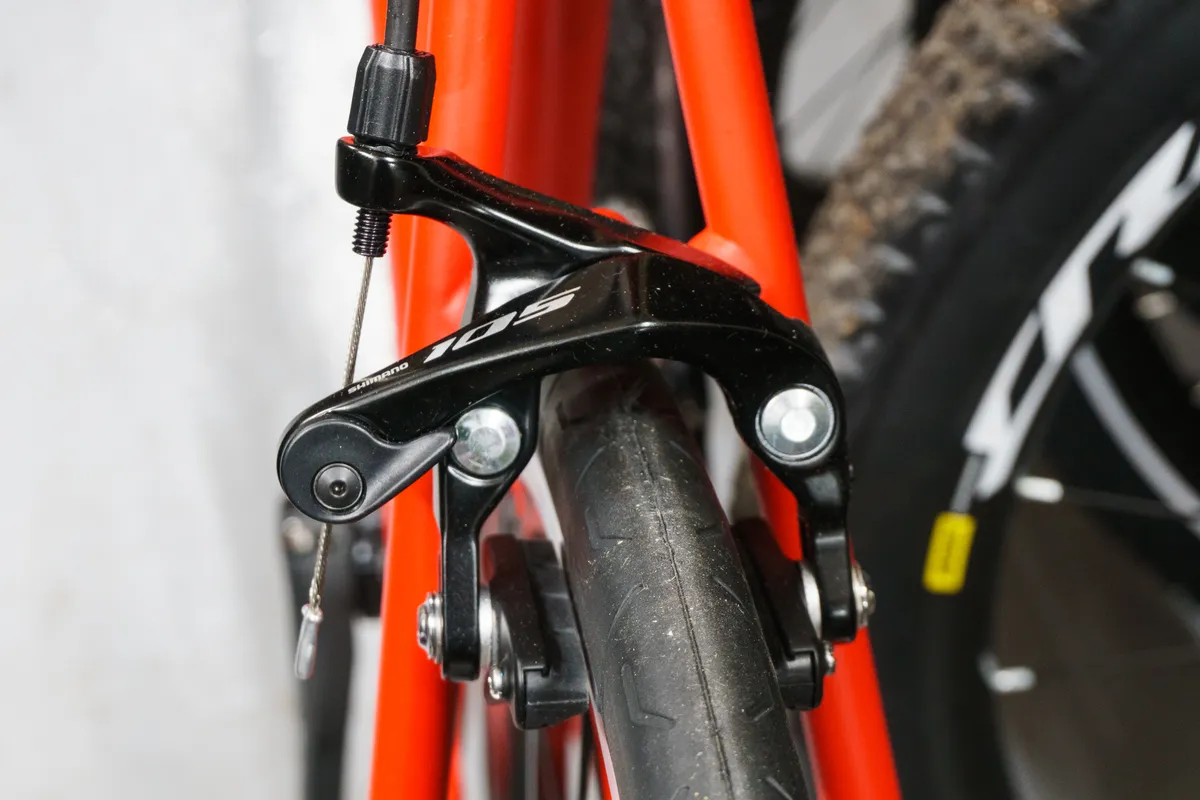 The brakes present a significant improvement over Ultegra.