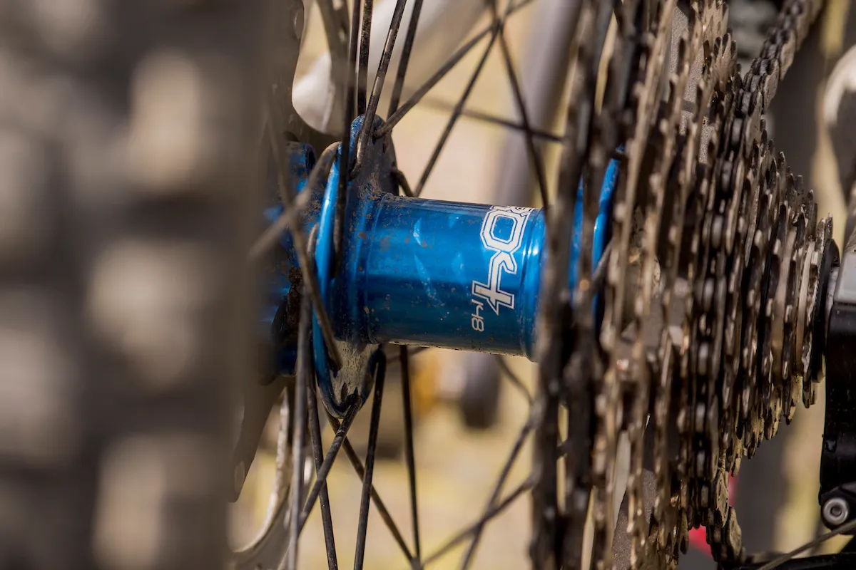 Hope Pro4 hubs on the Bird Aether 7 full suspension mountain bike
