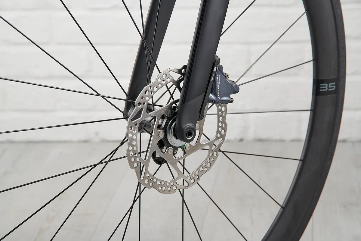 Shimano Ultegra hydro disc with 160mm RT54 rotors on Cannondale Supersix EVO