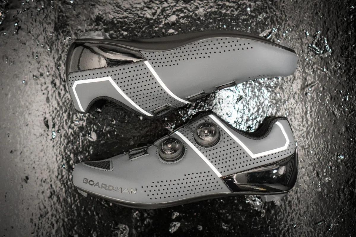 Grey Boardman Carbon road shoes