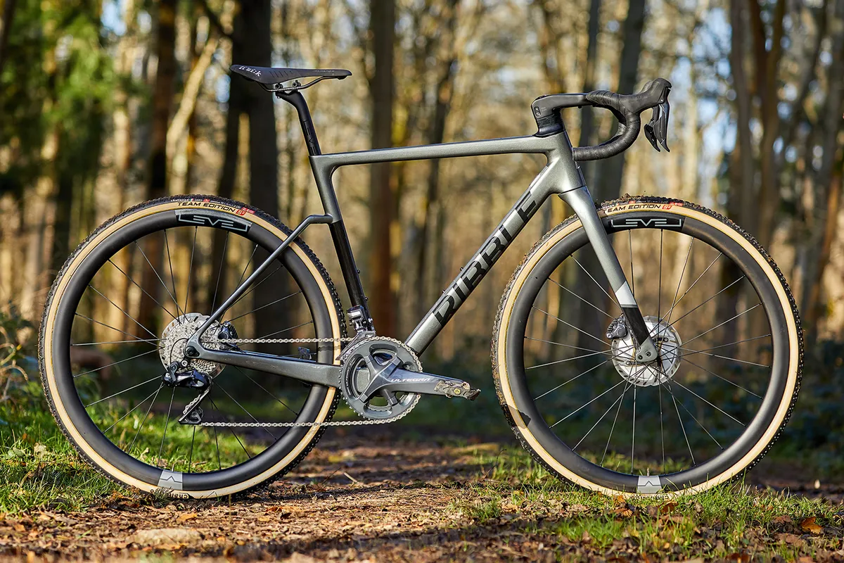 Silver coloured cyclocross bike from Ribble