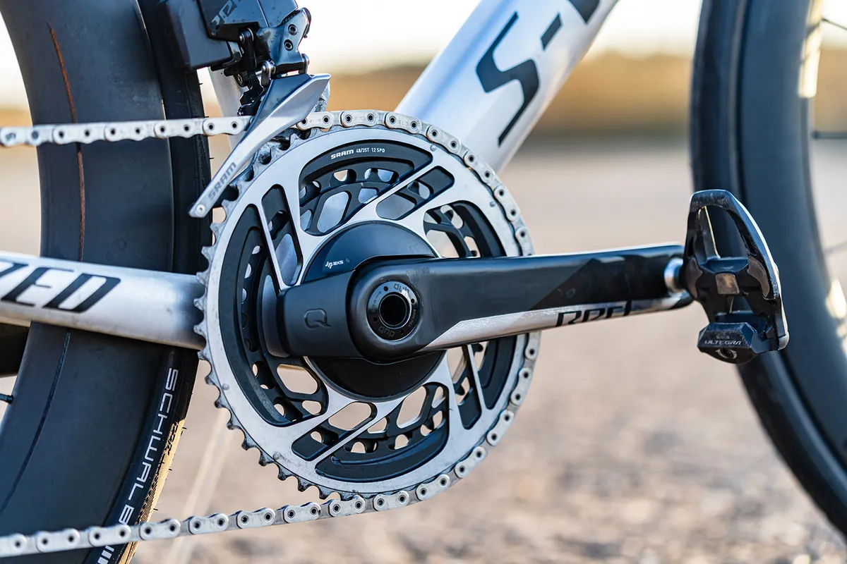 SRAM Red AXS Power Meter chainset on the Specialized S-Works Venge road bike
