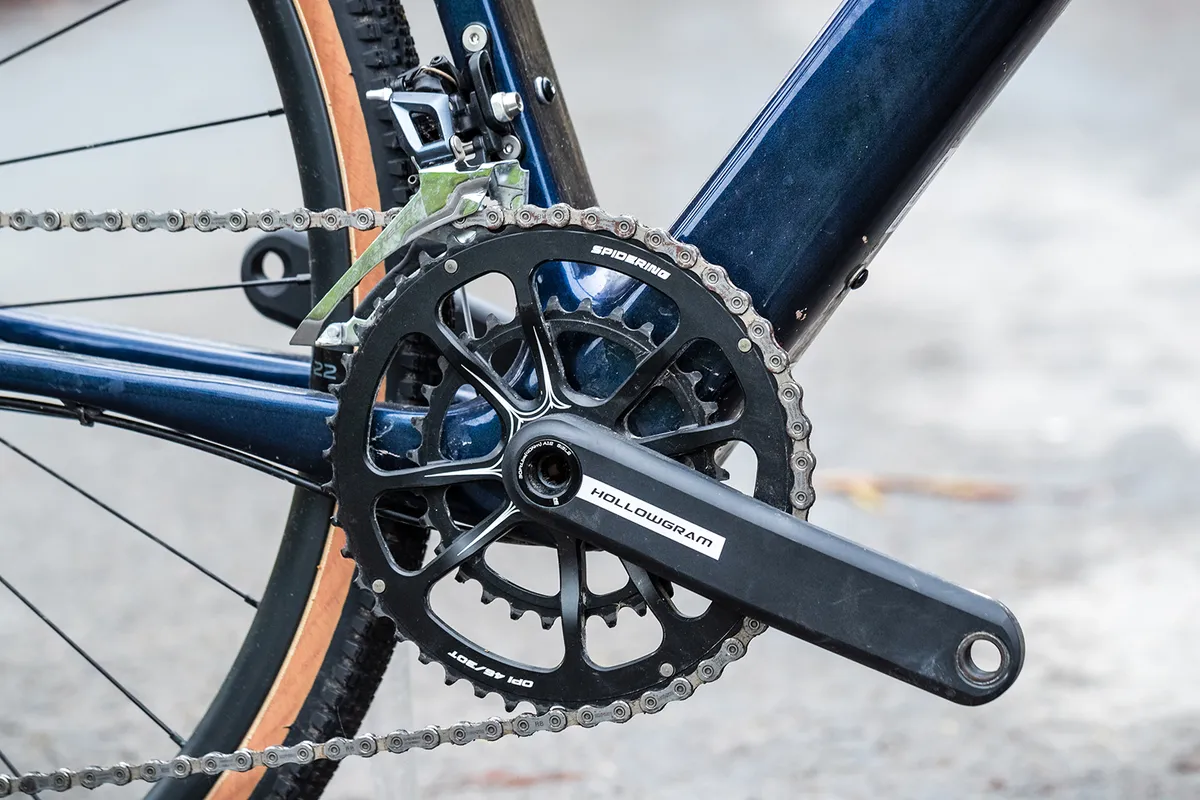 HollowGram chainset on the Cannondale Topstone Carbon Ultegra RX gravel bike