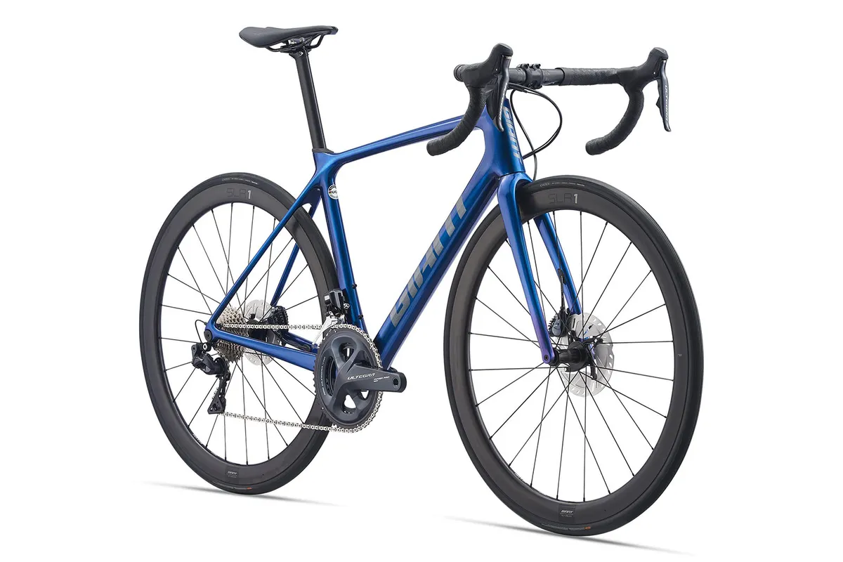 The Advanced Pro 0 disc blue road bike